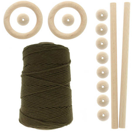 Zestaw do makramy dla początkujących 5mm z akcesoriami