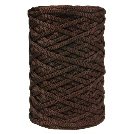 Mia Mote™ ByBag Line Sznurek Poliestrowy płaski bez rdzenia ciemny brązowy czekolada 3mm