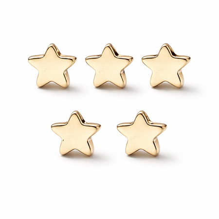 Kamień Jubilerski Hematyt Non-Magnetic Light Golden Gwiazdka 4~4.5x4x2mm