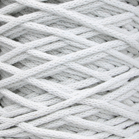 Mia Mote™ / Basic Line / Sznurek Bawełniany pleciony / Do Makramy / 5mm / Grey White