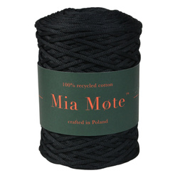 Mia Mote™ ByBag Line Outlet CUT Sznurek Poliestrowy płaski bez rdzenia czarny 3mm