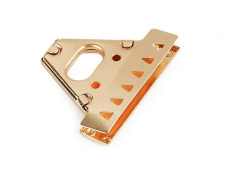 Zapięcie do Torebki klasyczne obrotowe złote 47x50mm