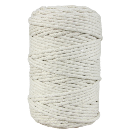 Mia Mote™ Lavish Line Sznurek bawełniany skręcany do makramy ivory 5mm