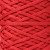 Sznurek poliestrowy płaski 5 mm bez rdzenia – do torebek i makramy, Czerwony | Krokoit | Mia Mote™ ByBag