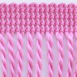 Frędzle skręcane Taśma dekoracyjna z frędzlami wrzosowy 60mm