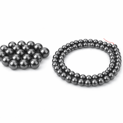 Kamień Jubilerski Hematyt Non-Magnetic Grafitowy Kula 6mm