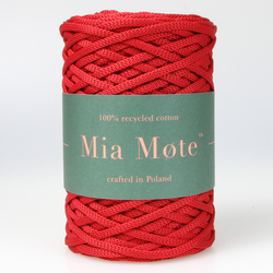Mia Mote™ ByBag Line Sznurek Poliestrowy płaski bez rdzenia czerwony 5mm