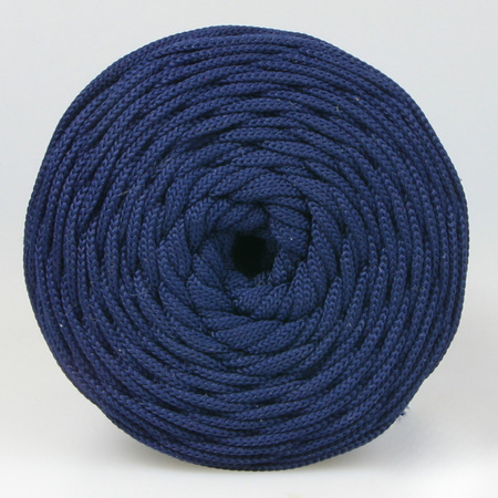 Sznurek poliestrowy płaski 5 mm bez rdzenia – do torebek i makramy, Granatowy  | Star Sapphire | Mia Mote™ ByBag 
