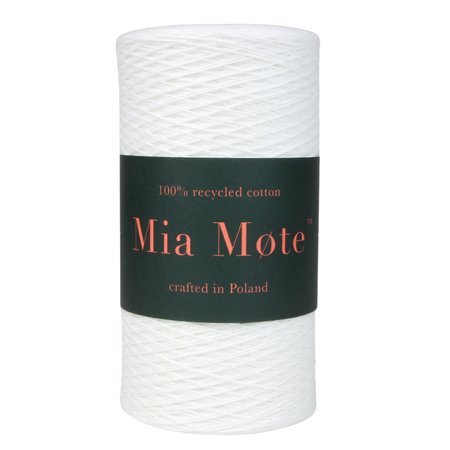 Mia Mote™ / Kordonek / do szydełkowania / Biały White / 3 x 100g