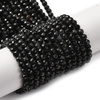 Turmalin Czarny - kamień ochrony i stabilizacji - Kula Fasetowany Koraliki 4mm