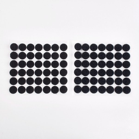 Rzep samoprzylepny okrągły na rolce czarny 15mm