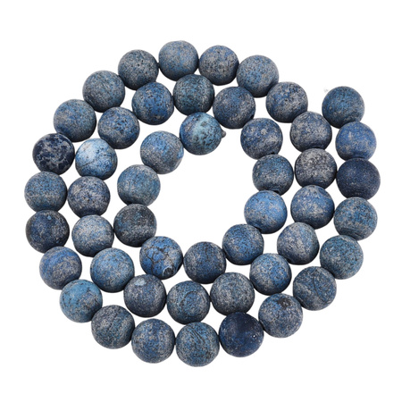 Turkus Amerykański Mrożony - kamień odwagi, równowagi i ekspresji - kula 8mm