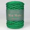 Sznurek poliestrowy płaski 5 mm bez rdzenia – do torebek i makramy, Zielony Trawa | Tsavoryt| Mia Mote™ ByBag