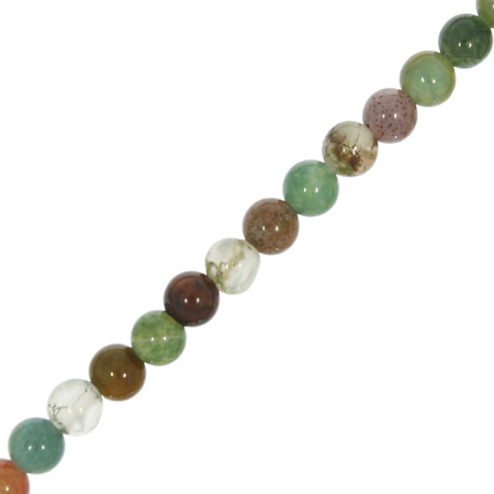 Agat Indiański Kamień Jubilerski gładki kula 4mm