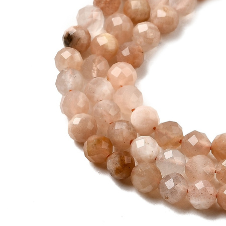 Kamień księżycowy moonstone - kamień intuicji, kobiecości i harmonii - kula fasetowana 4 mm