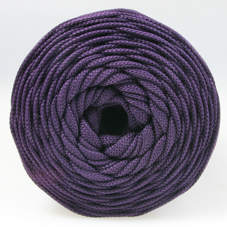 Sznurek poliestrowy płaski 5 mm bez rdzenia – do torebek i makramy, Ametystowy | Amethyst | Mia Mote™ ByBag