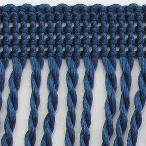 Frędzle skręcane Taśma dekoracyjna z frędzlami granatowy 60mm