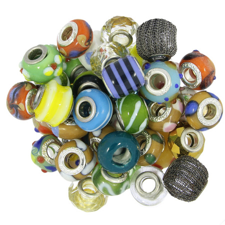 Beads Przekładki do Rzemienia mix 