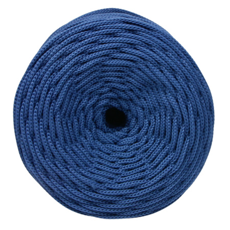 Sznurek poliestrowy płaski 3 mm bez rdzenia – do torebek i makramy, Niebieski | Lapis Lazuli | Mia Mote™ ByBag