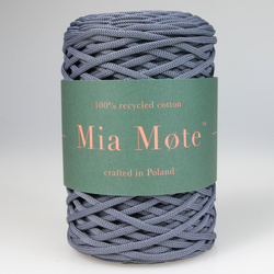 Mia Mote™ ByBag Line Sznurek Poliestrowy płaski bez rdzenia srebrny stalowy 3mm