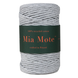 Mia Mote™ Classic Line Sznurek bawełniany skręcany do makramy 5mm Striped flint