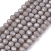 Koraliki Fasetowane Kryształki Szklane Rondelle Szary 2.7x1.5mm