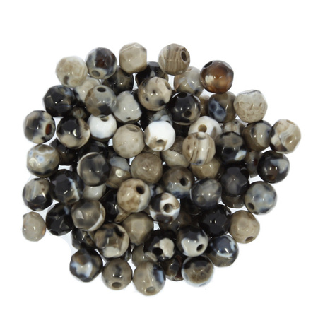 Agat Cesarski Kamień Jubilerski Fasetowany kula 4mm