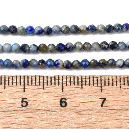 Lapis Lazuli - kamień mądrości, intuicji i wewnętrznego spokoju - kula fasetowana 2mm