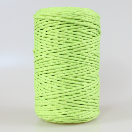 Mia Mote™ Classic Line Sznurek bawełniany skręcany do makramy 3mm lime quartz