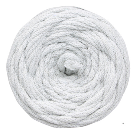Mia Mote™ / Lush Line / Sznurek Bawełniany pleciony / Do Makramy / +5mm / Grey White