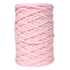 Sznurek poliestrowy płaski 5 mm bez rdzenia – do torebek i makramy, Różowy Pastelowy | Light Morganite | Mia Mote™ ByBag
