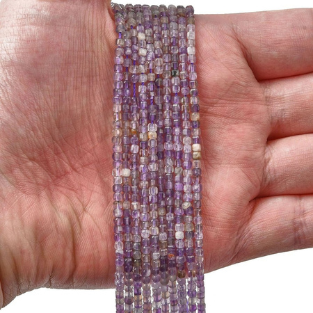 Ametyst naturalny – kamień spokoju, intuicji i duchowej harmonii - kostka cube 2x2x2mm