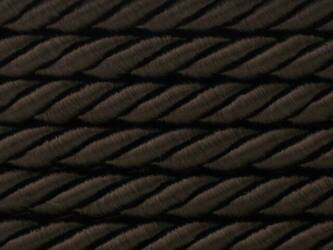Sznur sznurek ozdobny dekoracyjny skręcany wiskozowy brązowy ciemny 8mm