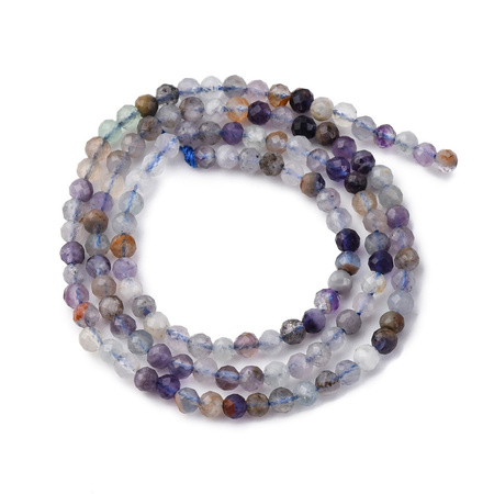 Fluoryt naturalny - kamień klarowności, harmonii i koncentracji - kula fasetowana 3mm