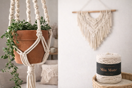 Mia Mote™ Basic Line sznurek bawełniany 5mm limestone