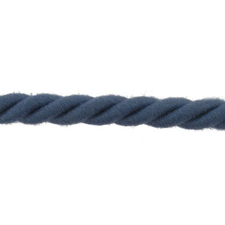 Lina Bawełniana Sznur Skręcany 3PLY 100% Bawełniany niebieski jasny 10mm