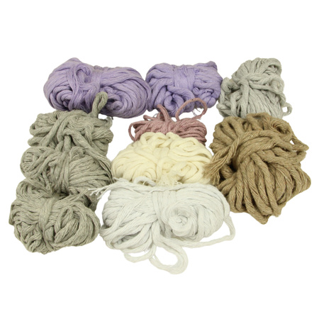 Outlet / Sznurek Bawełniany Skręcany / do Makramy / Classic Eco Line / mix / 2/3/5 mm / 200g [598]