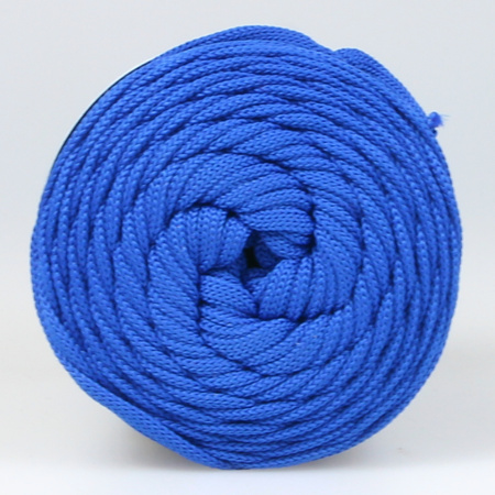 Sznurek poliestrowy płaski 5 mm bez rdzenia – do torebek i makramy, Szafirowy Jasny | Chalkantyt Light | Mia Mote™ ByBag