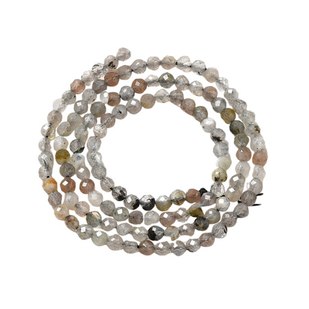 Labradoryt - kamień intuicji, ochrony i przemiany - kula fasetowana 3mm