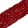 Koraliki Fasetowane Kryształki Szklane Rondelle Bordowy 2.7x1.5mm