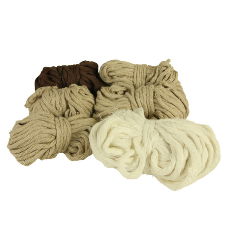 Outlet / Sznurek Bawełniany Skręcany / do Makramy / Classic Eco Line / mix / 2/3/5 mm / 200g [566]