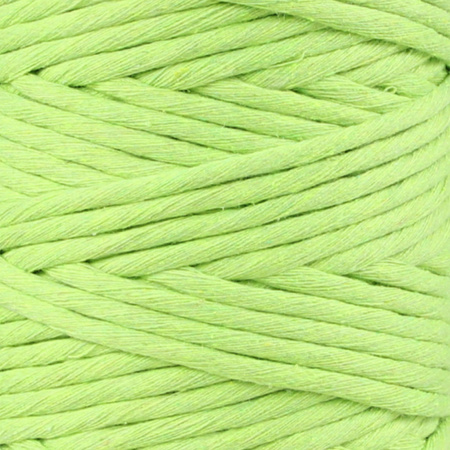 Mia Mote™ Classic Line Sznurek bawełniany skręcany do makramy 5mm lime quartz