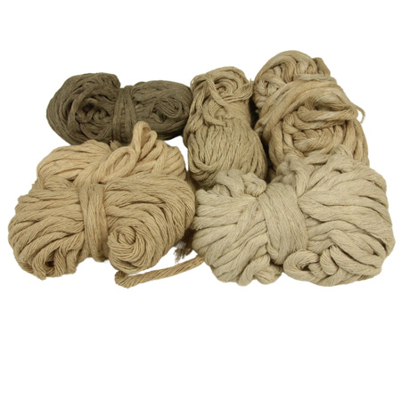 Outlet / Sznurek Bawełniany Skręcany / do Makramy / Classic Eco Line / mix / 2/3/5 mm / 200g [630]