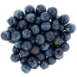 Koraliki Drewniane Naturalne Malowane Kula 10mm