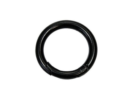 Kółko metalowe otwierane szekla do torebki czarny 32/6mm