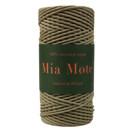 Mia Mote™ Petit Line Sznurek pleciony bawełniany 2mm Deep Sunestone