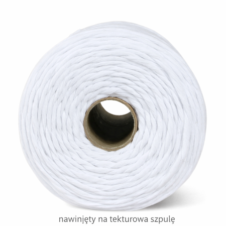 Mia Mote™ Classic Line Sznurek bawełniany skręcany do makramy 3mm chalk