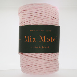 Mia Mote™ Classic Line Sznurek bawełniany skręcany do makramy 3mm Rose Quartz