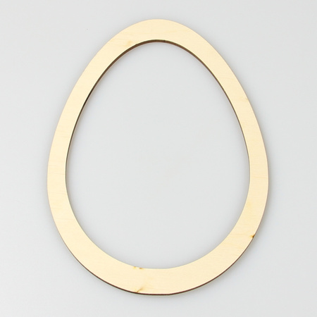 Drewniana obręcz do makramy łapacz łapacza snów 27cm Jajko