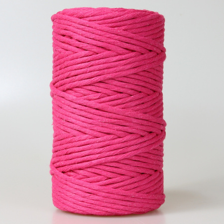 Mia Mote™ Classic Line Sznurek bawełniany skręcany do makramy 5mm radiant orchid
